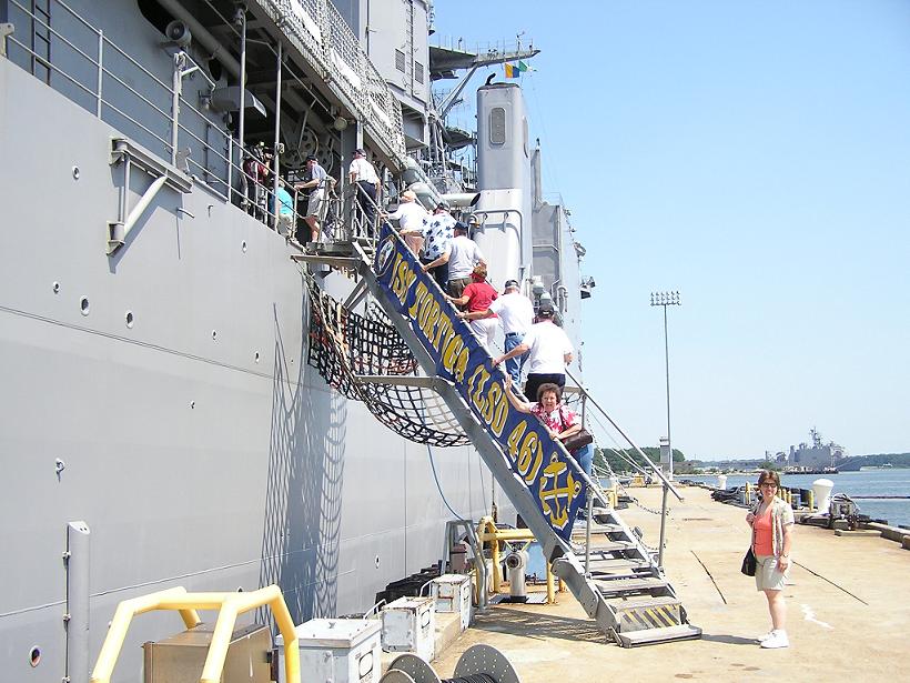 Brow of USS Tortuga (LSD-46) - August 22, 2005