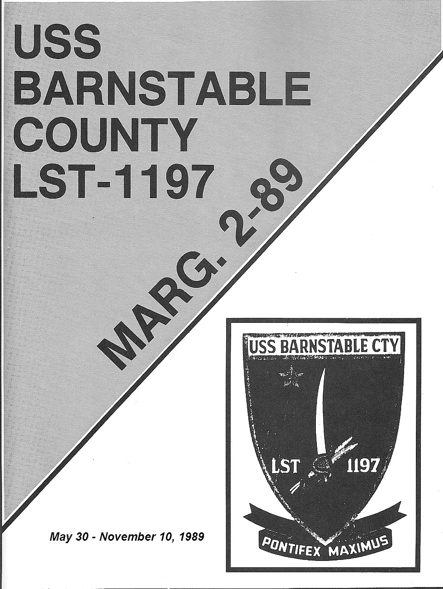 USS Barnstable County, haze grey and underway