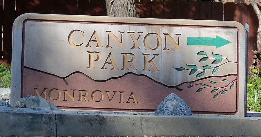 Canyon Park Entrance - Feb 15, 2010